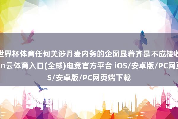 世界杯体育任何关涉丹麦内务的企图显着齐是不成接收的-开yun云体育入口(全球)电竞官方平台 iOS/安卓版/PC网页端下载